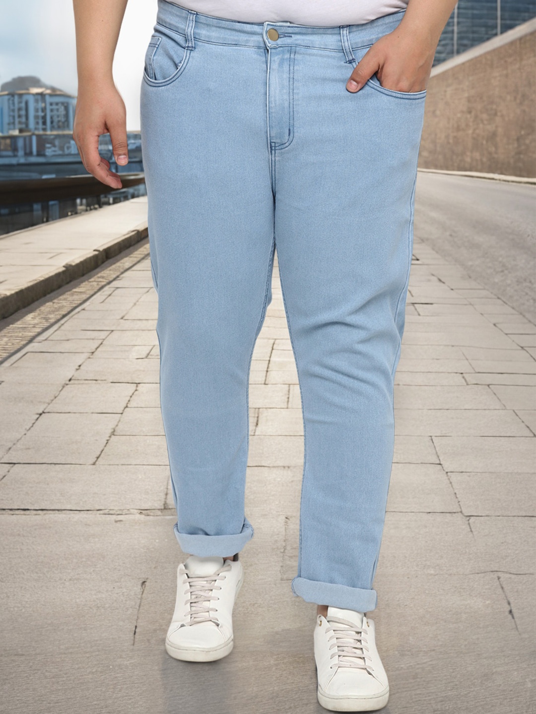 

Urbano Plus Men Blue Regular Fit Solid Stretchable Jeans