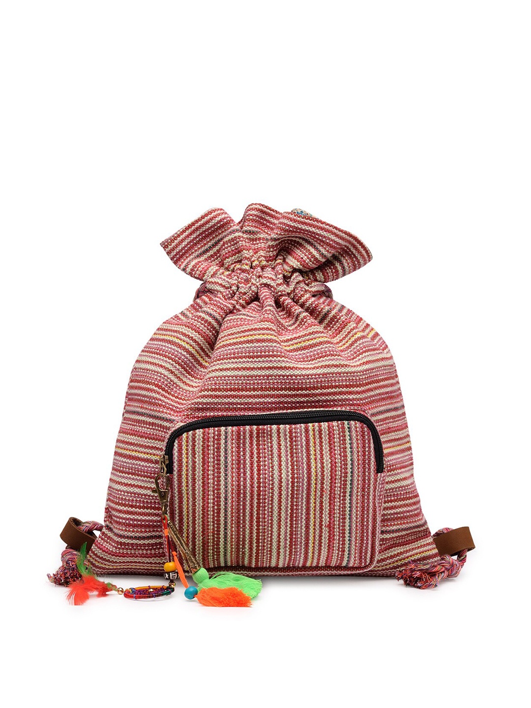 

The House of Tara Women Red & White Travel Backpack