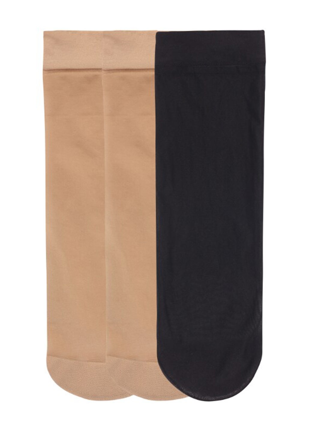 

N2S NEXT2SKIN Women Pack Of 3 Assorted Ankle-Length Socks