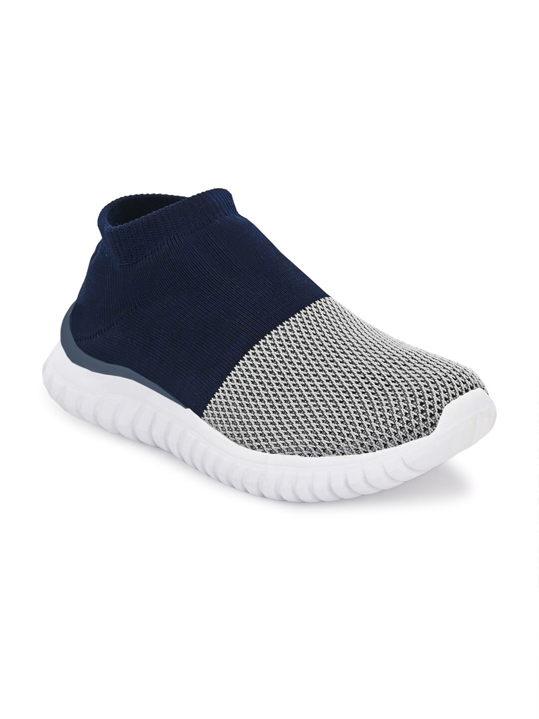 

Yuuki Men Navy Blue Mesh Walking Non-Marking Shoes