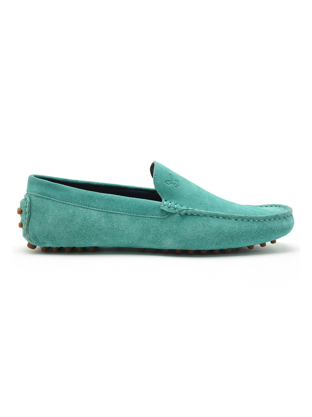 

RARE RABBIT Men Morosso Leather Driving Shoes, Turquoise blue