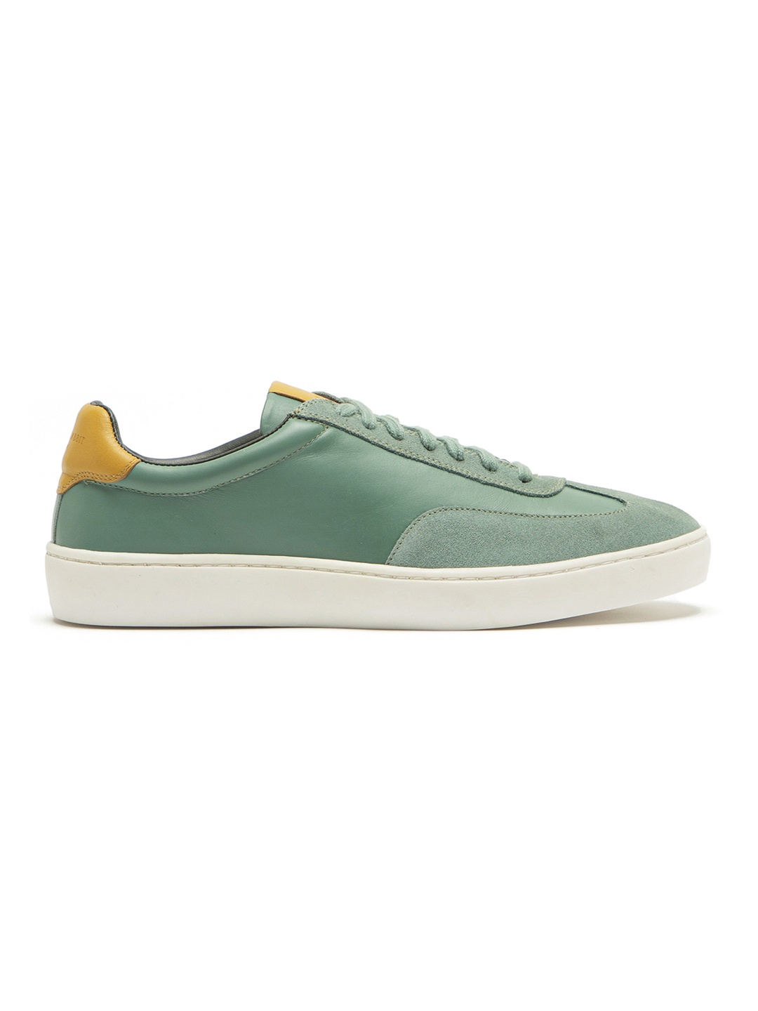 

RARE RABBIT Men Green Leather Sneakers