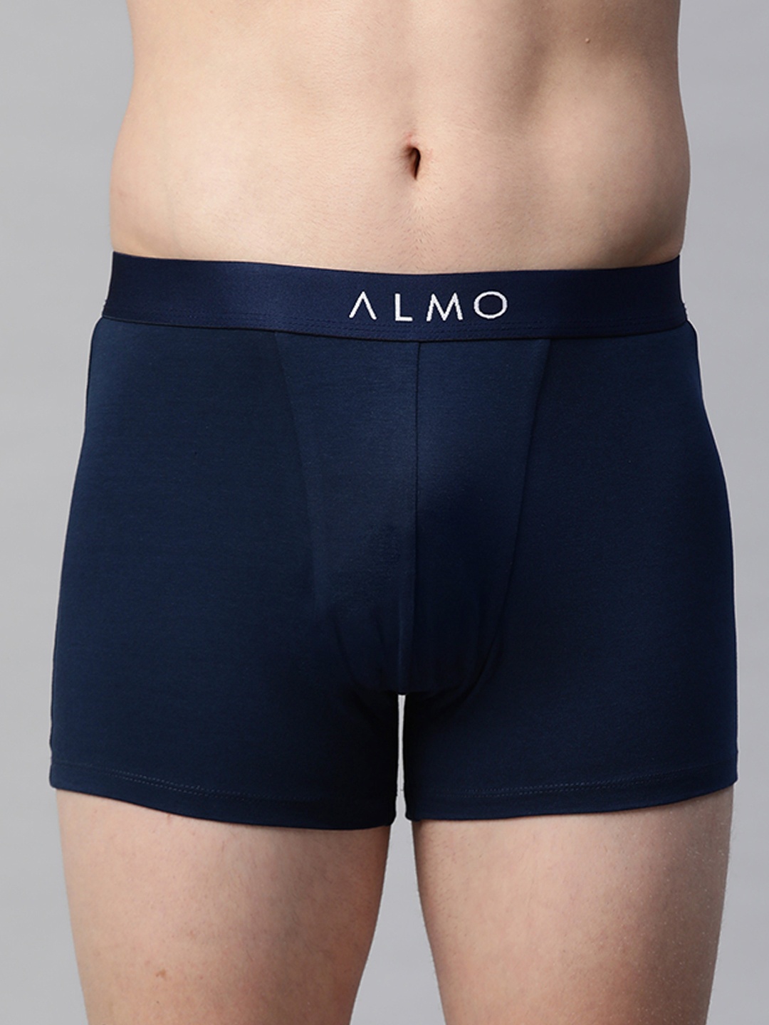 

Almo Wear Men Navy Blue Solid Slim-Fit Anti-Microbial Organic Cotton Trunks Rico-T-104
