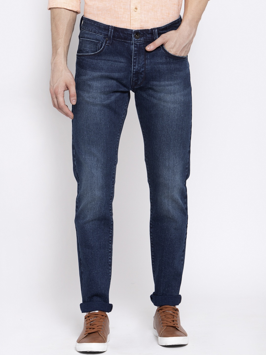 

Pepe Jeans Men Blue Light Fade Stretchable Jeans