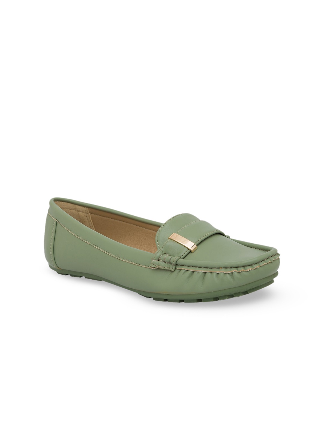 

CERIZ Women Green Loafers