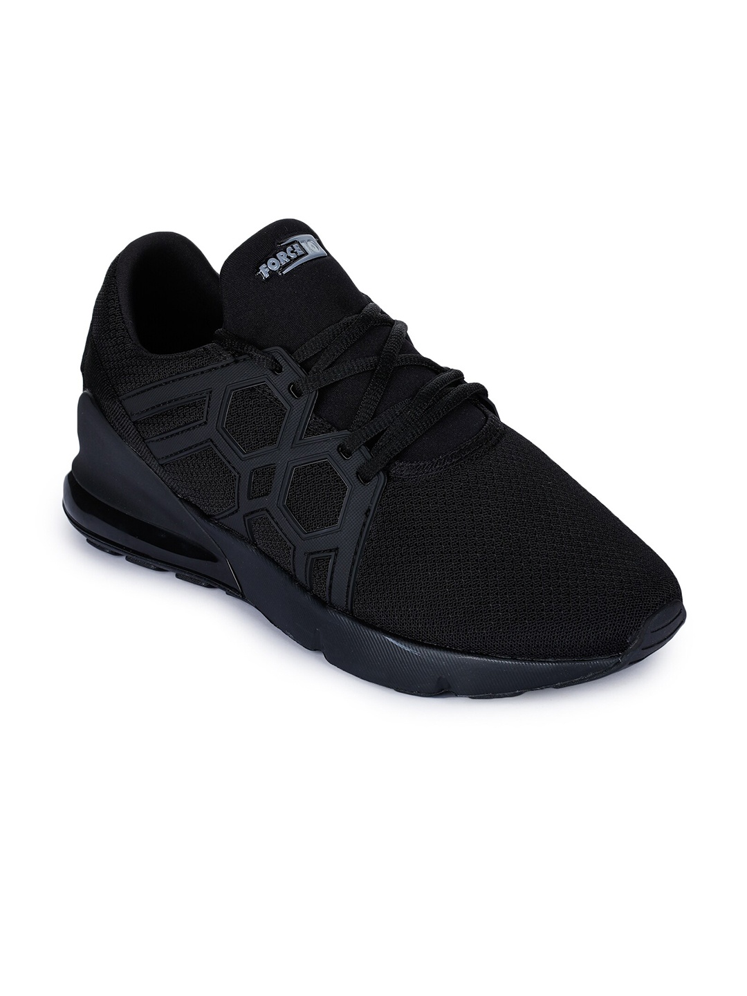 

Liberty Men Black Mesh Running Non-Marking Shoes