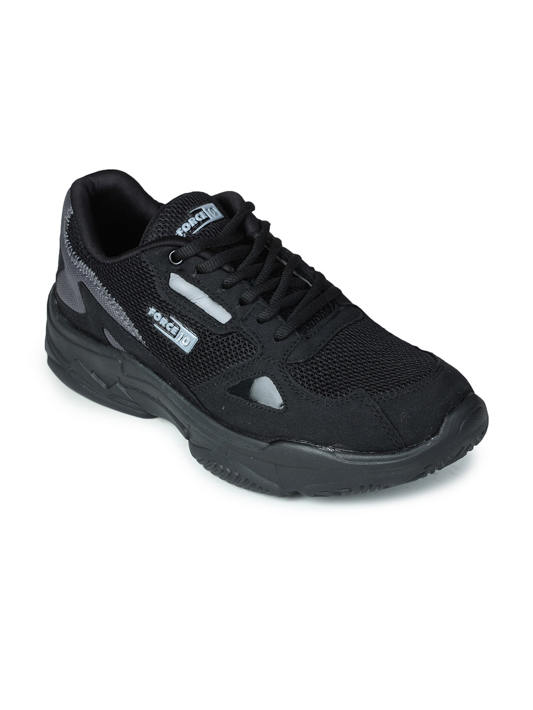 

Liberty Men Black Mesh Running Non-Marking Shoes