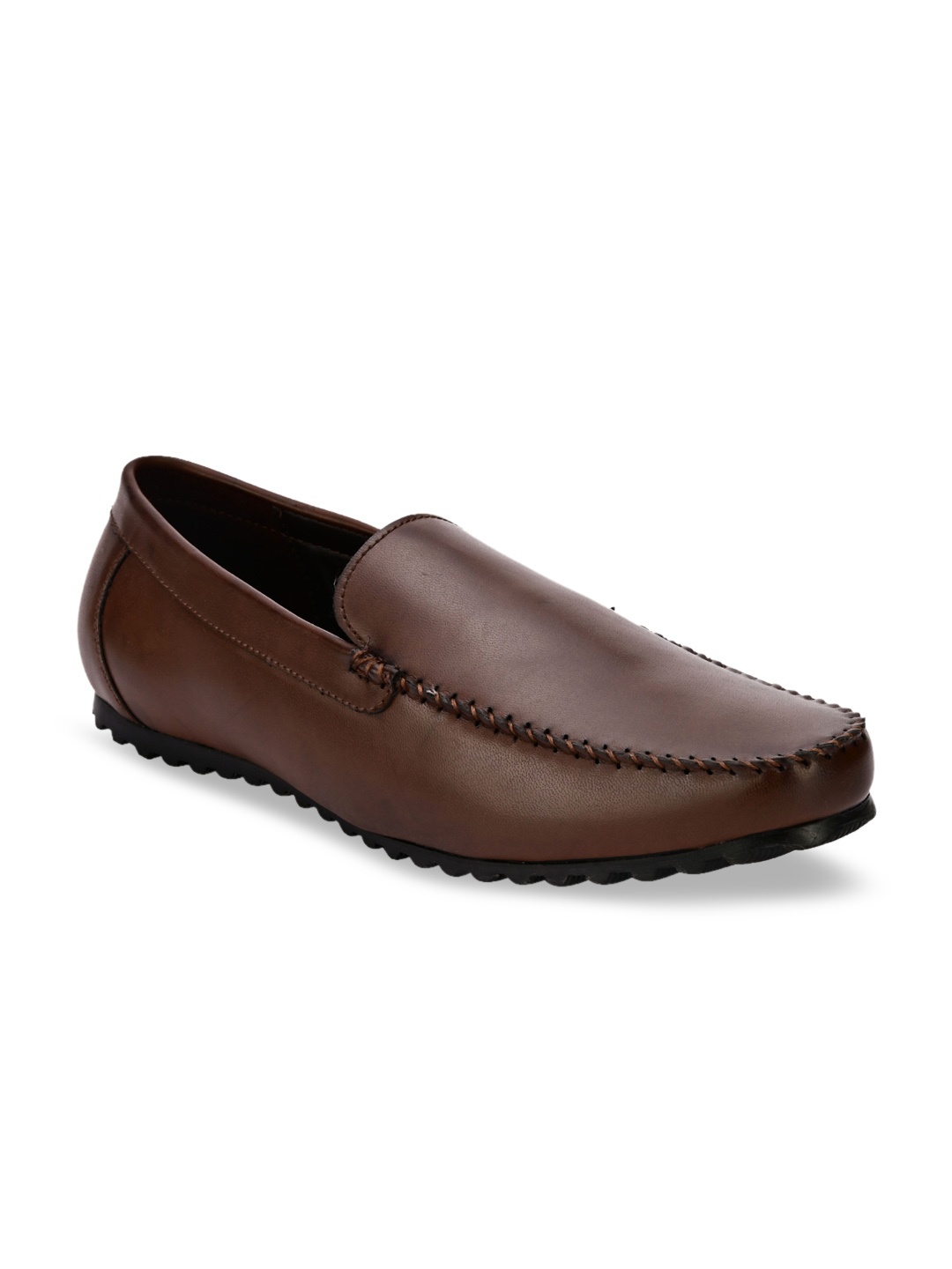 

San Frissco Men Brown Slip-On Loafers