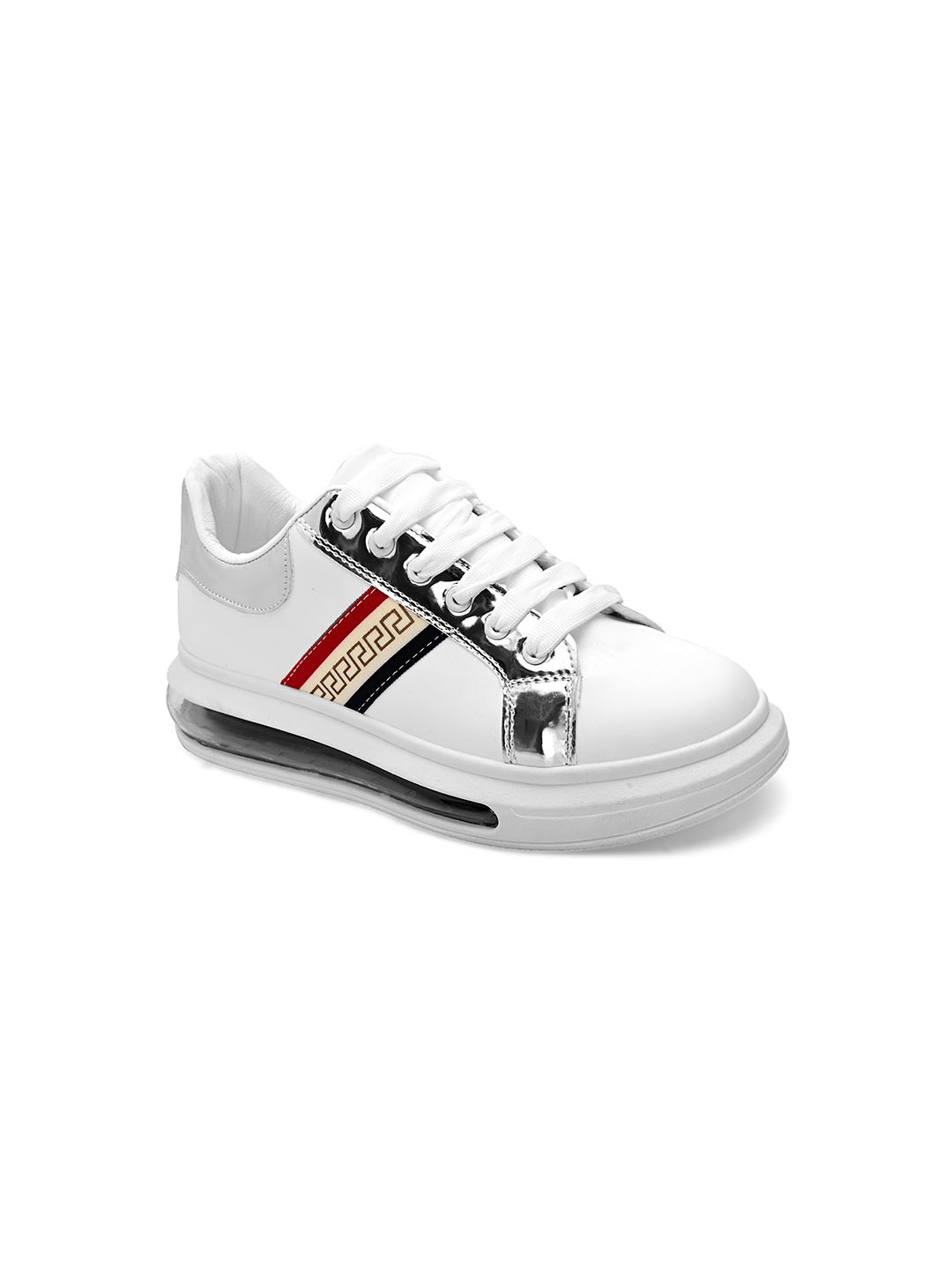 

San Frissco Men White Colourblocked Sneakers