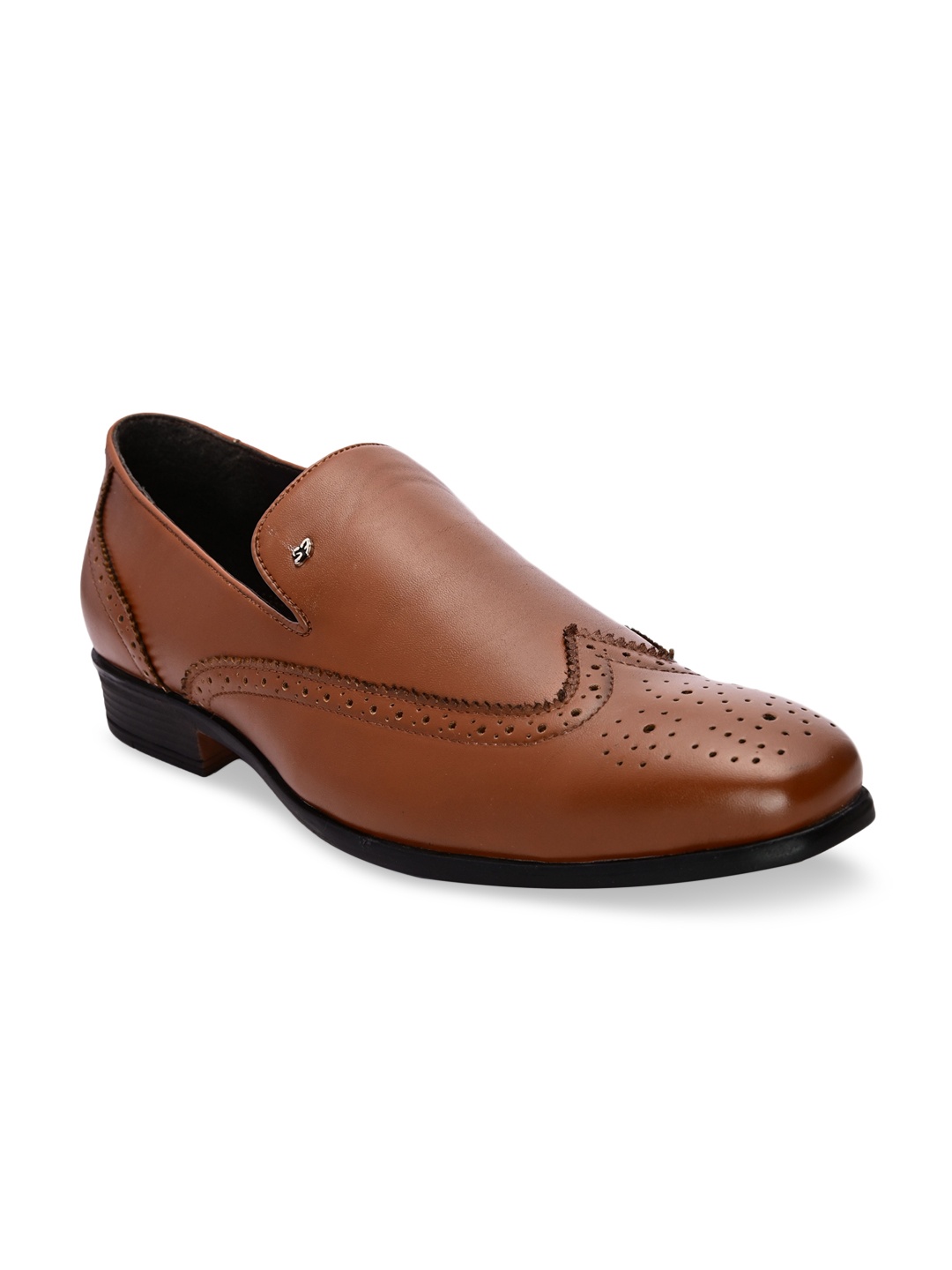 

San Frissco Men Tan Perforations Loafers