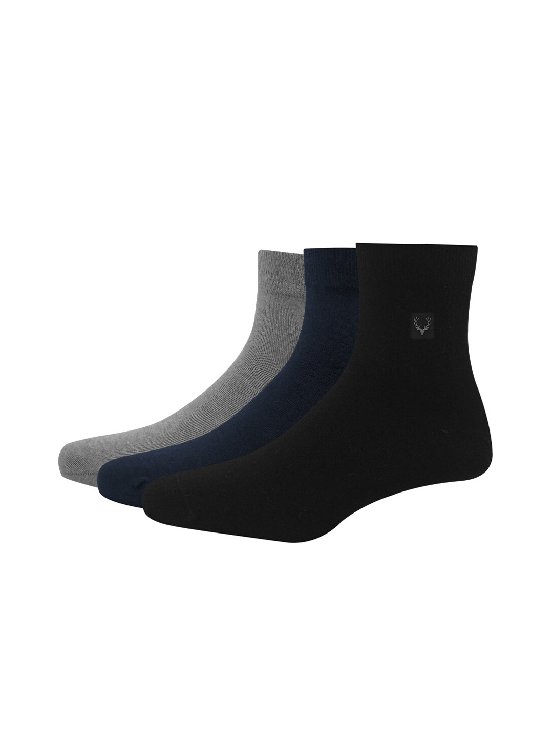 

Allen Solly Men Pack Of 3 Solid Above Ankle-Length Socks, Black