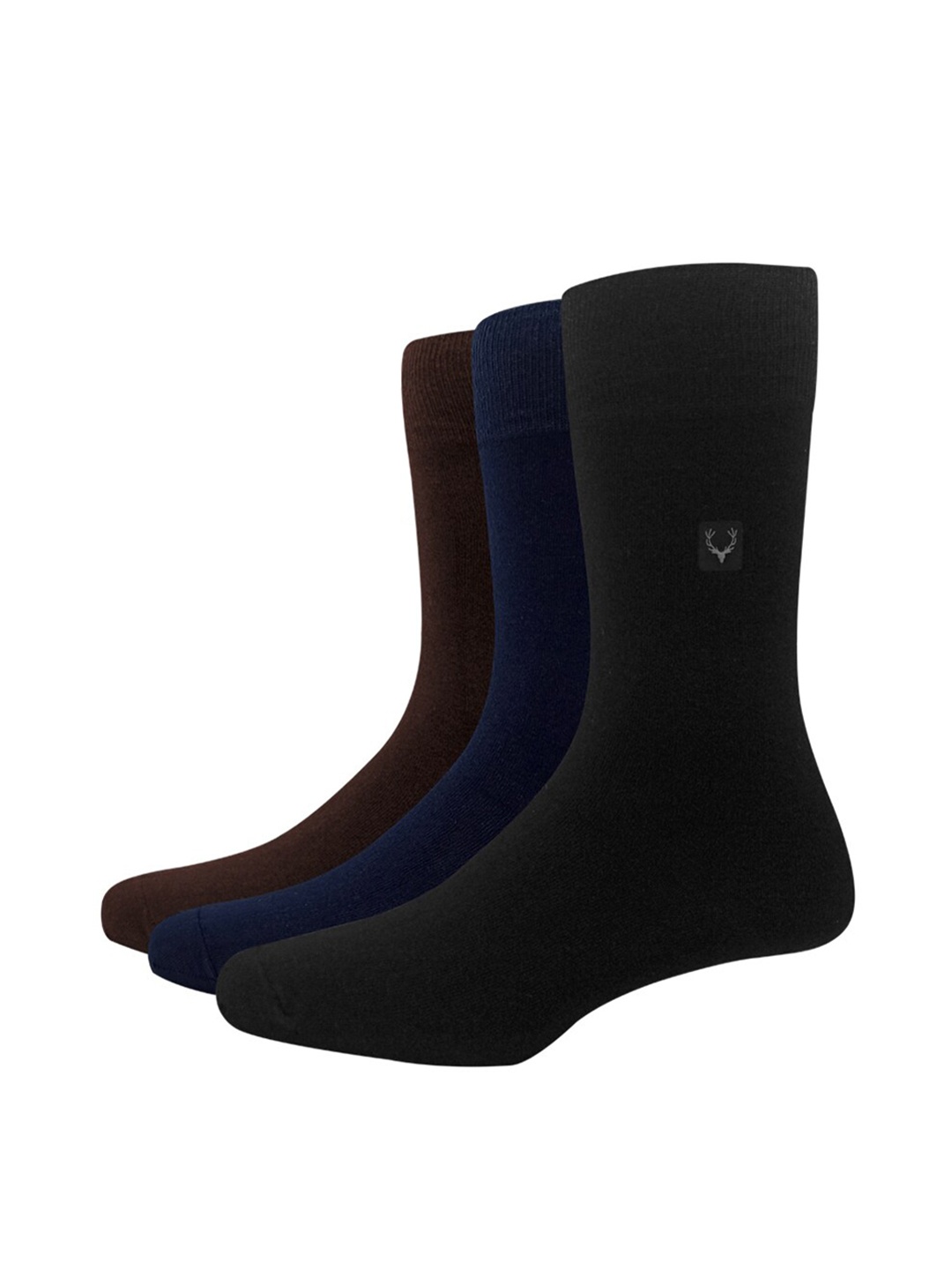 

Allen Solly Men Pack Of 3 Solid Calf-Length Socks, Black