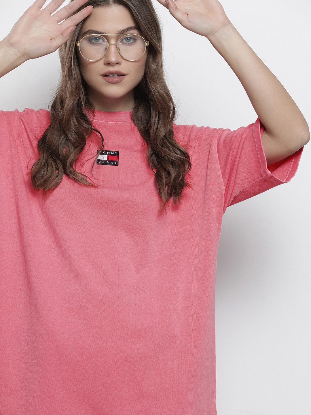 

Tommy Hilfiger Pink Organic Cotton T-shirt Dress