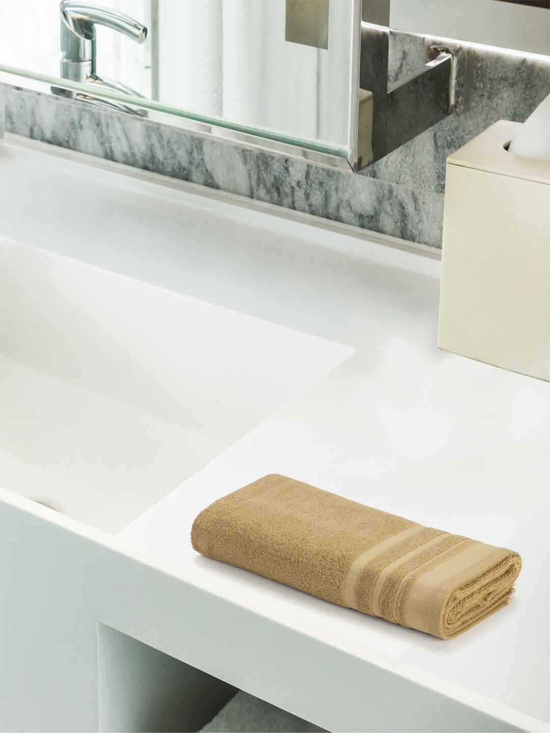 

Himeya Tan Brown Solid 450 GSM Pure Organic Cotton Bath Towel