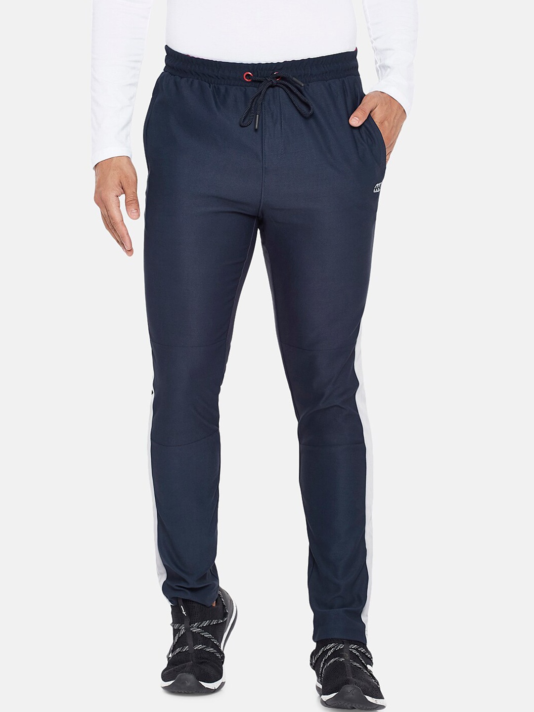 

Ajile by Pantaloons Men Navy Blue Solid Slim-Fit Track Pants