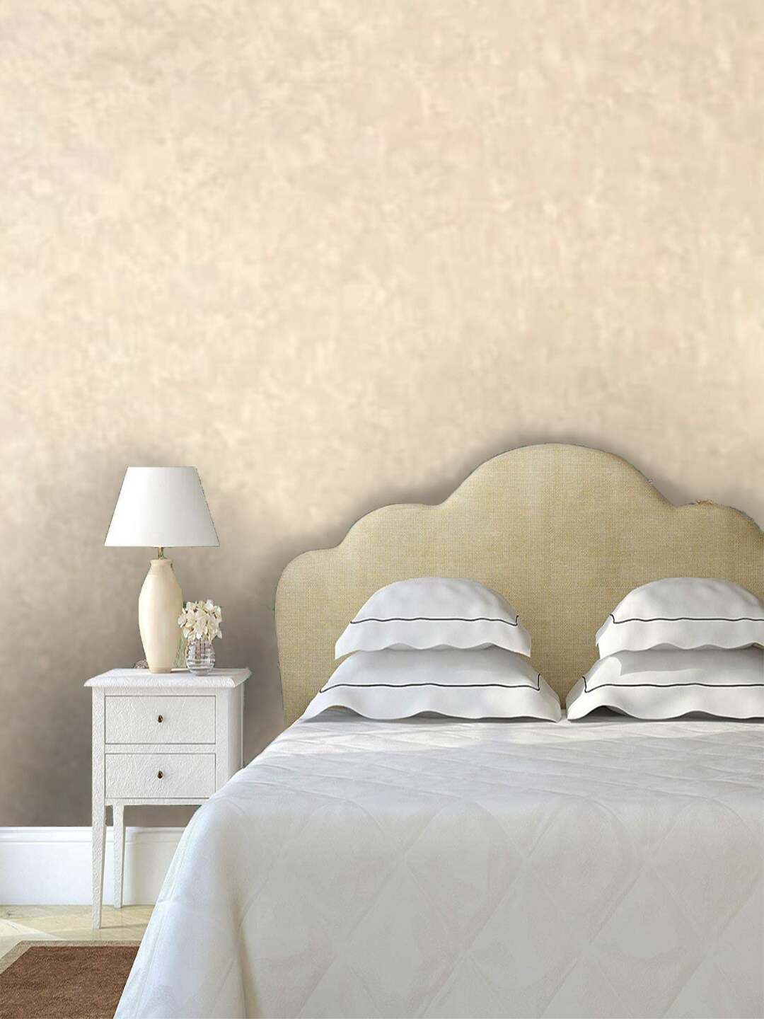 

Jaamso Royals Cream-Coloured Self-adhesive & Waterproof Floral Wallpaper