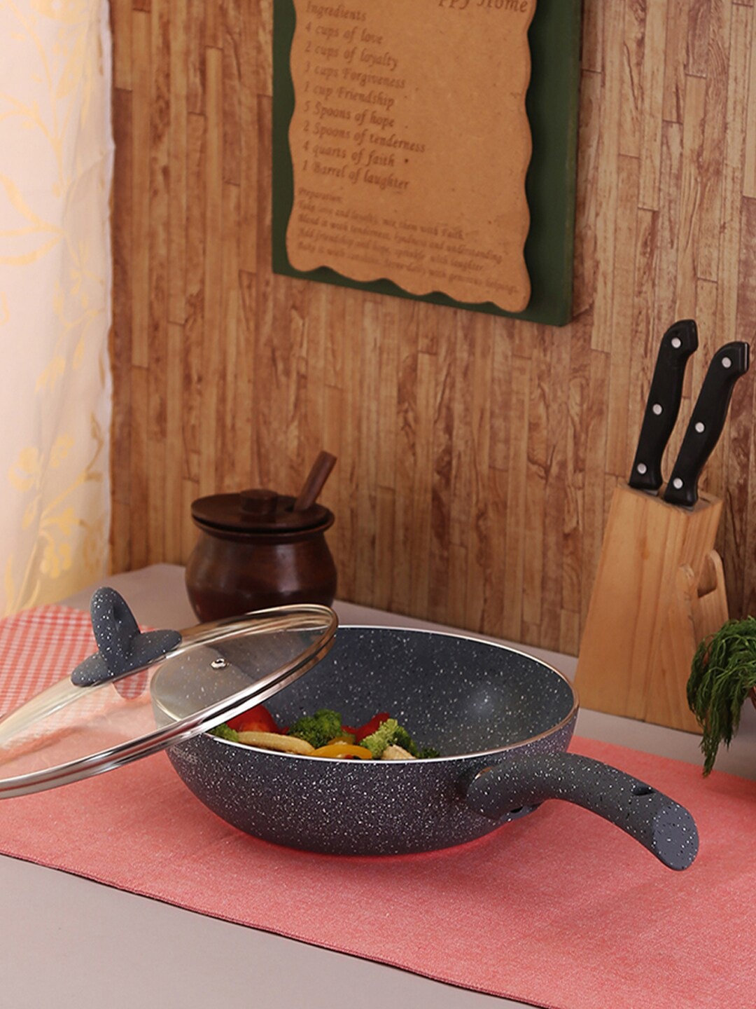

Wonderchef Grey Granite Wok With Lid
