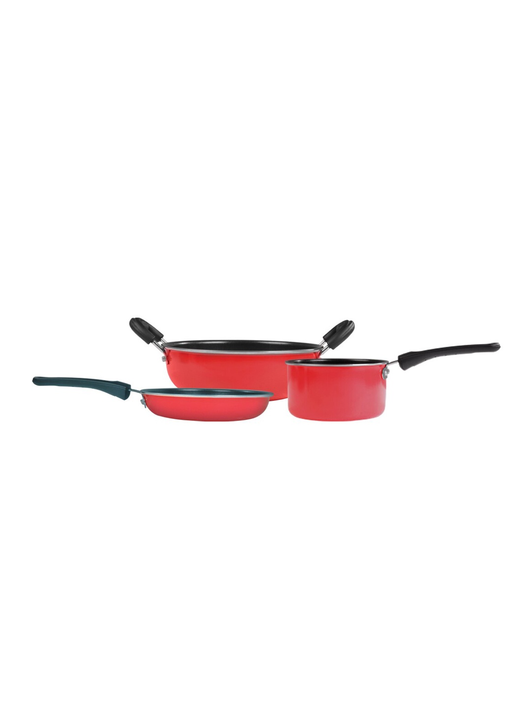 

Wonderchef Red & Black Solid Little Samson Bachelor Cooking Set