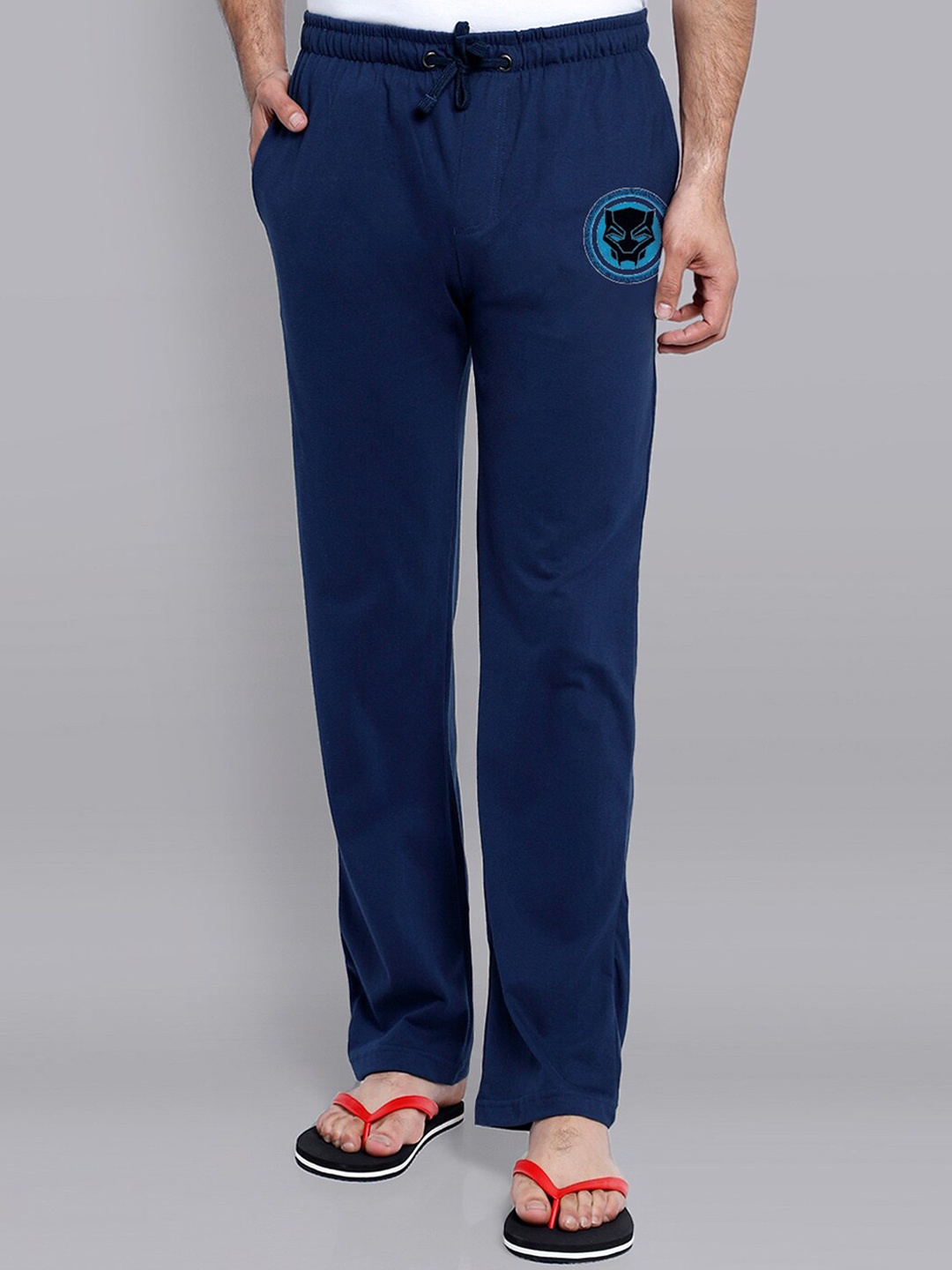 

Free Authority Men Blue Black Panther Featured Cotton Pyjama