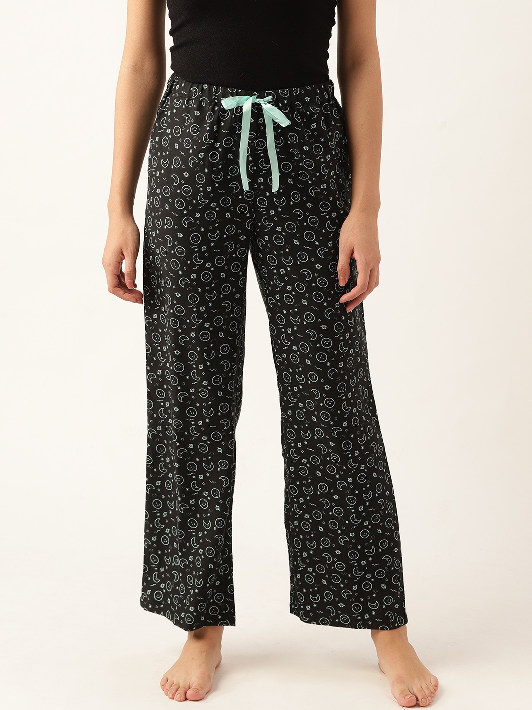 

DressBerry Women Black Conversational Print Lounge Pants