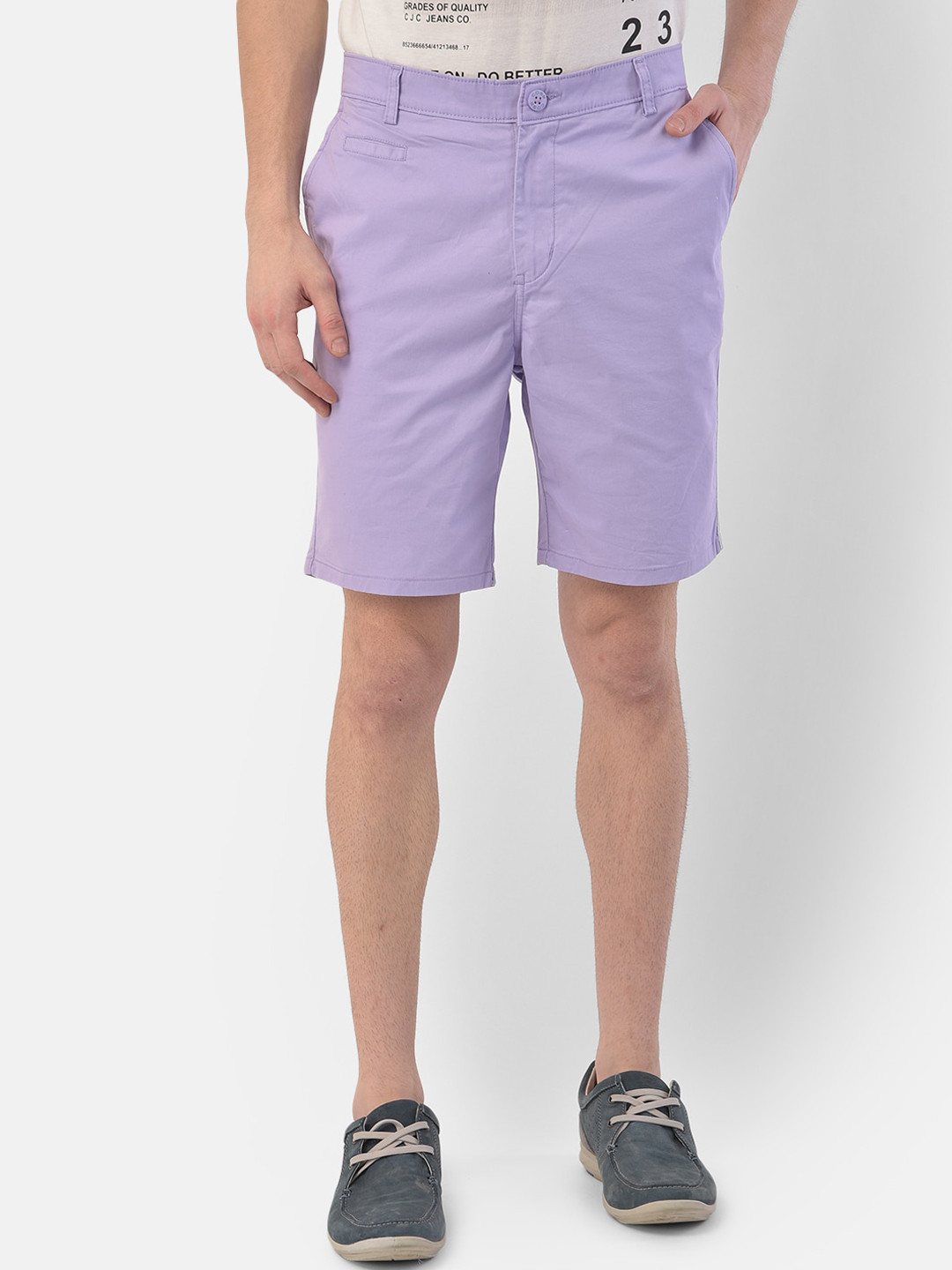 

COBB Men Purple Slim Fit Mid-Rise Regular Shorts
