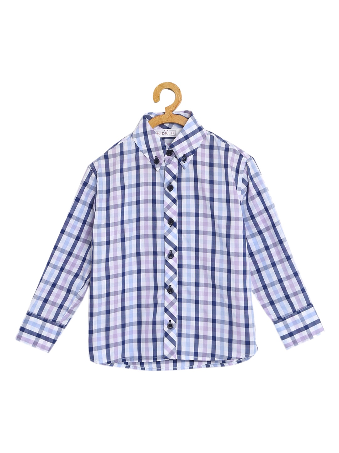 

KIDKLO Boys Multicoloured Checked Casual Shirt, Multi