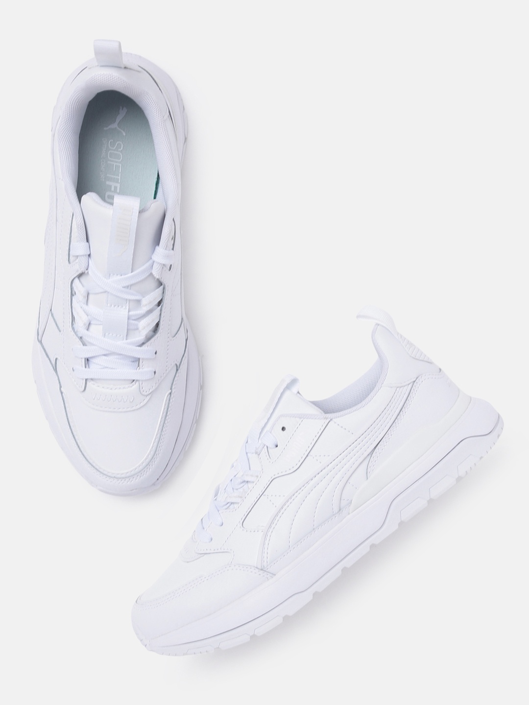 

Puma Unisex White R78 Trek Lth Sneakers