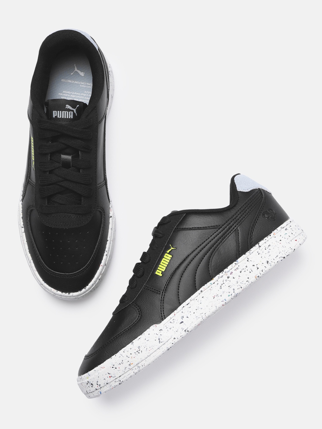 

Puma Unisex Black Caven Better Trainers Leather Sneakers