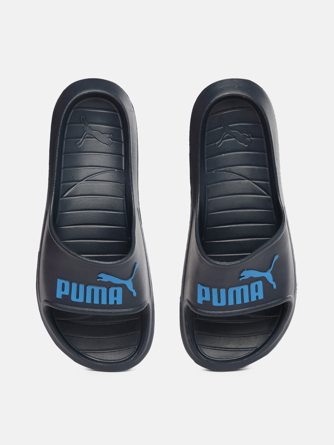 

Puma Unisex Navy Blue Divecat v2 Sliders