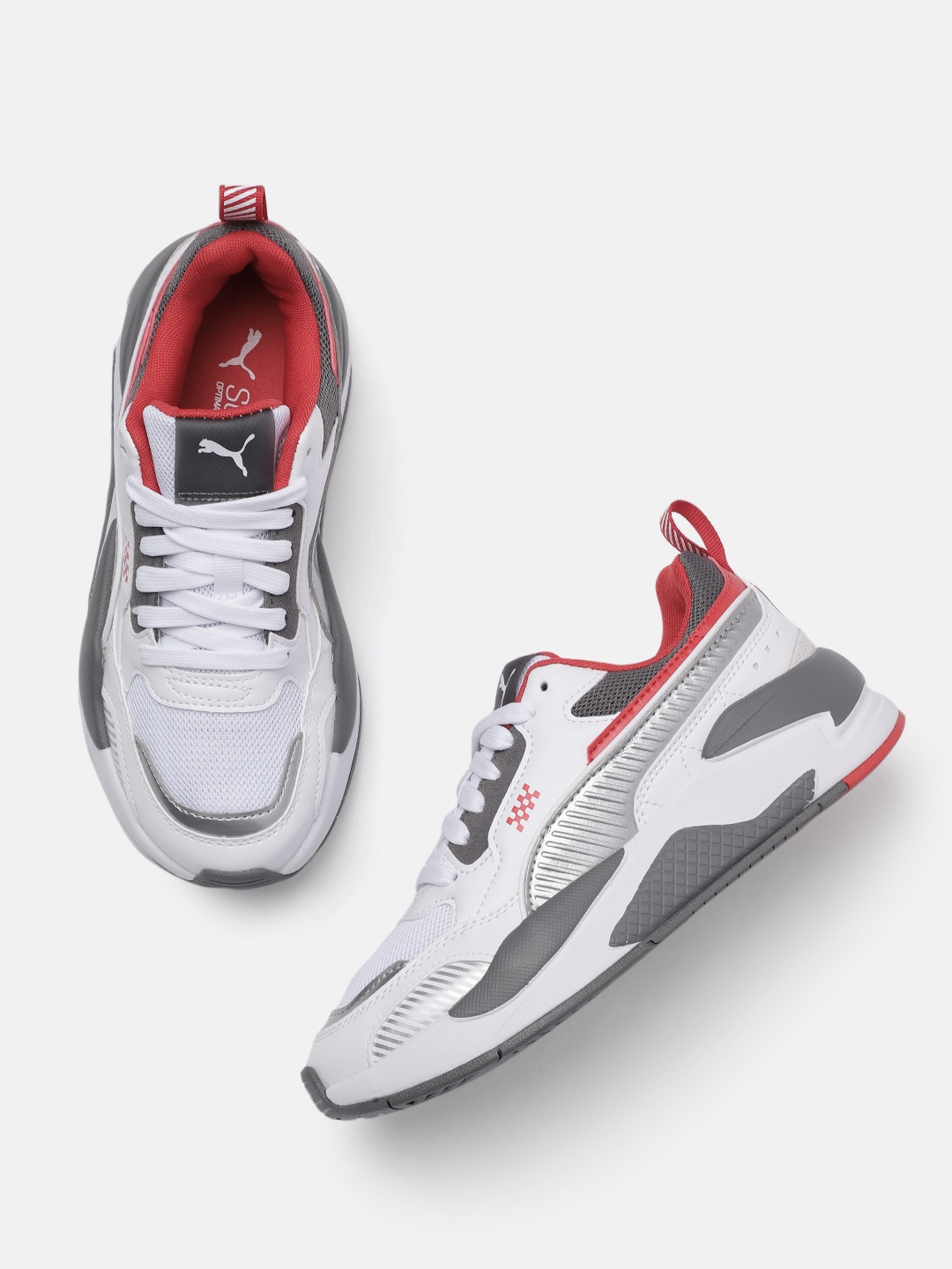 

PUMA Motorsport Boys White & Grey Colourblocked SoftFoam Ferrari X-Ray 2 Sneakers