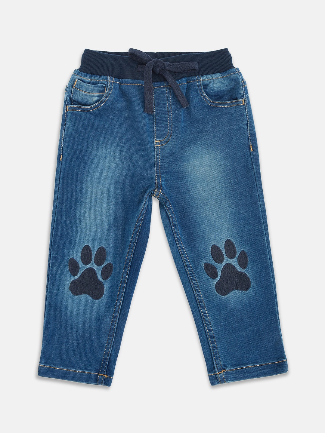 

Pantaloons Baby Boys Blue Light Fade Jeans