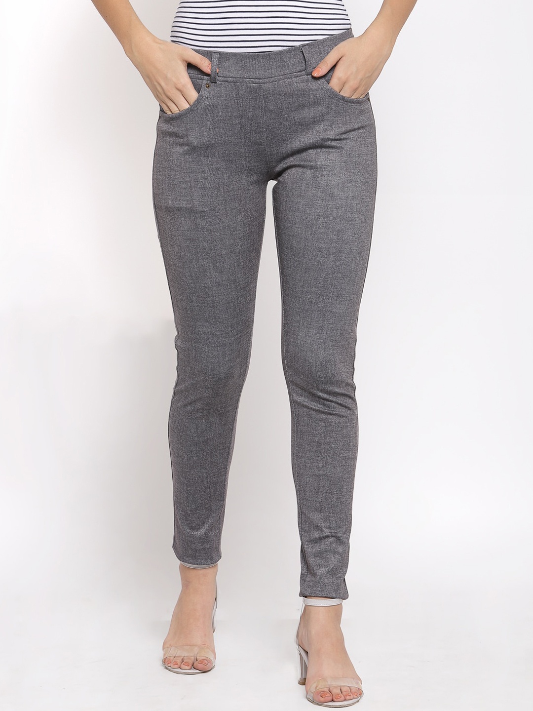 

Westwood Women Grey Skinny Fit Trousers
