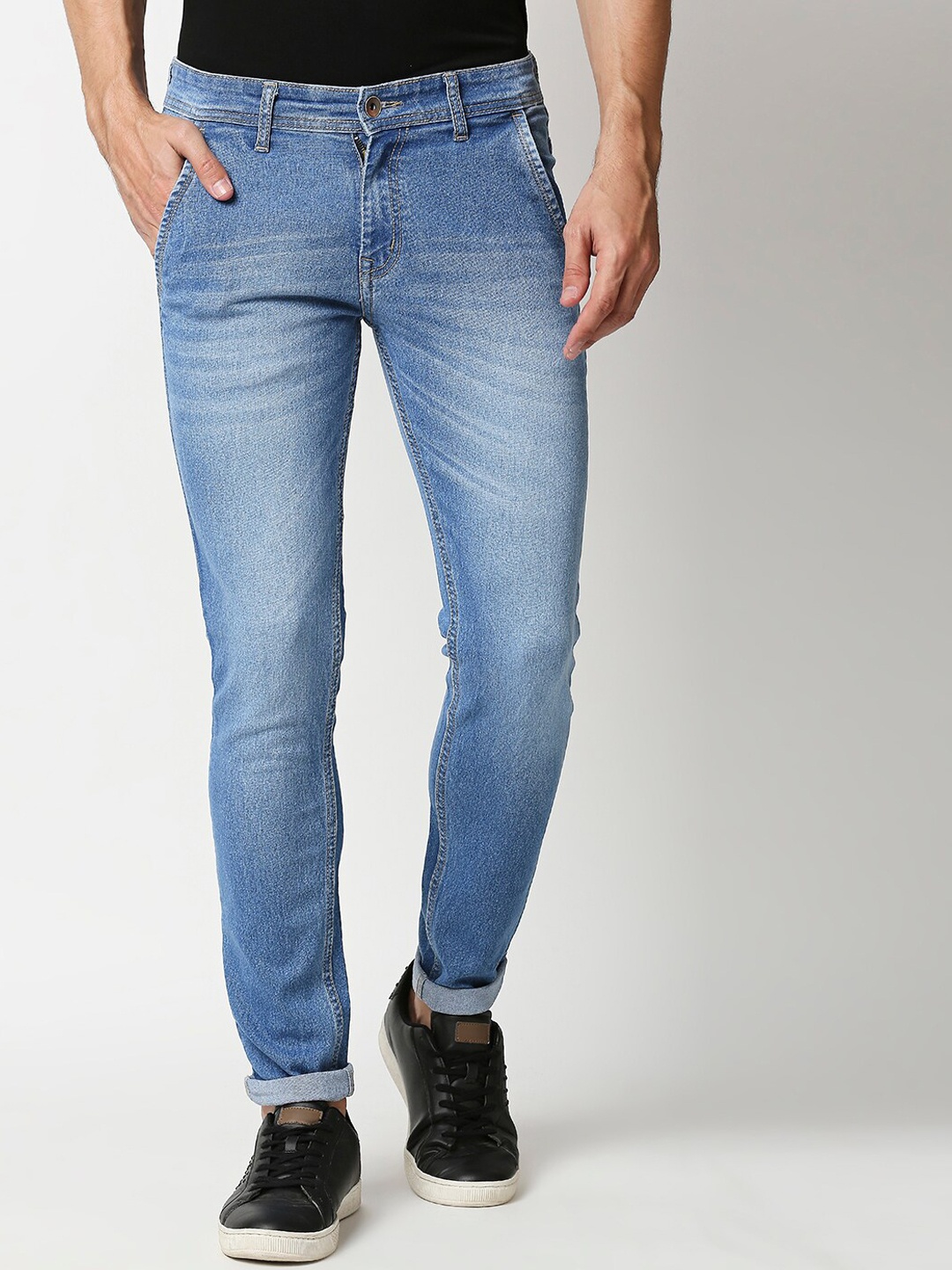 

High Star Men Blue Slim Fit Heavy Fade Jeans
