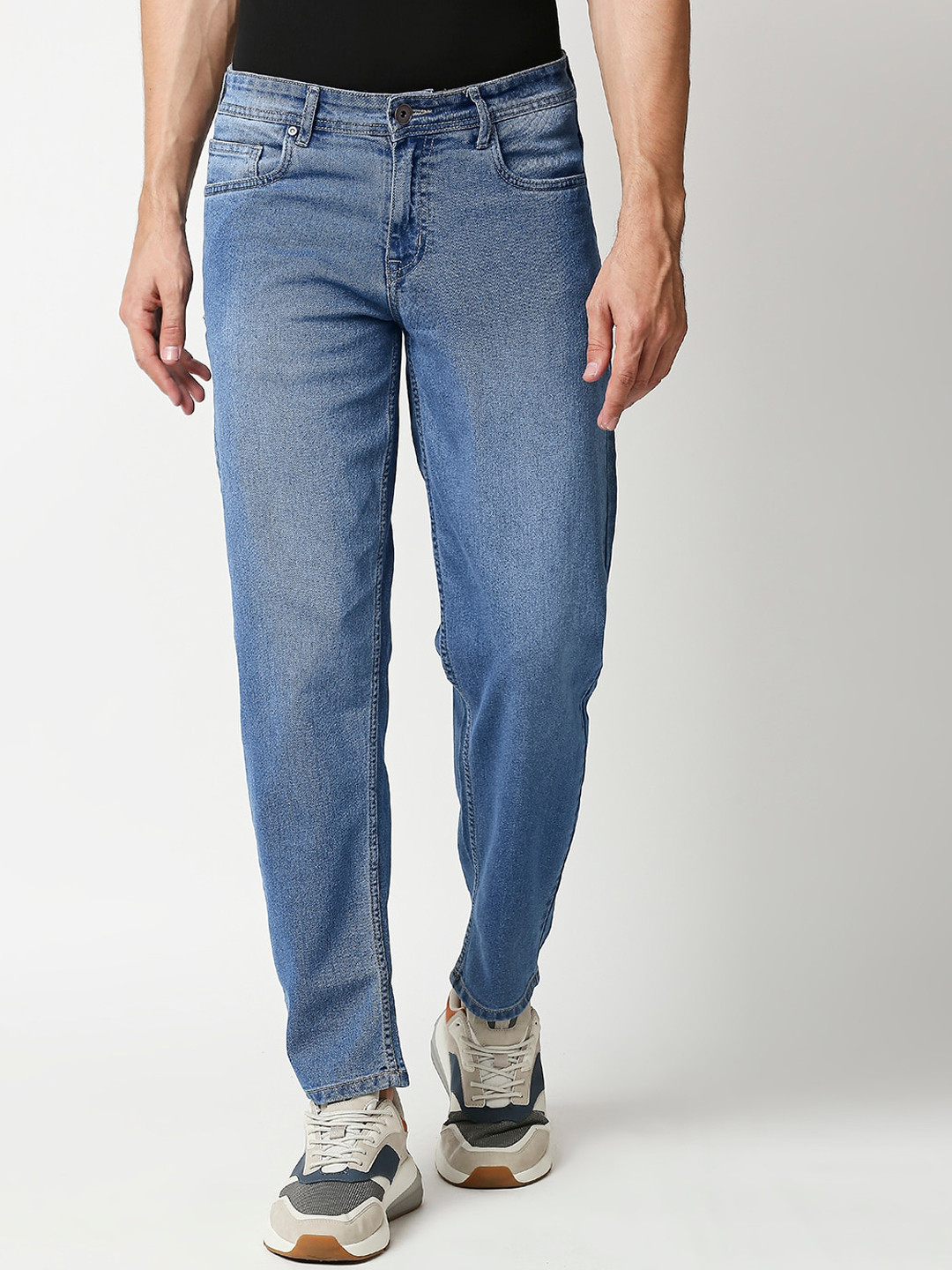 

High Star Men Blue Relaxed Fit Heavy Fade Jeans