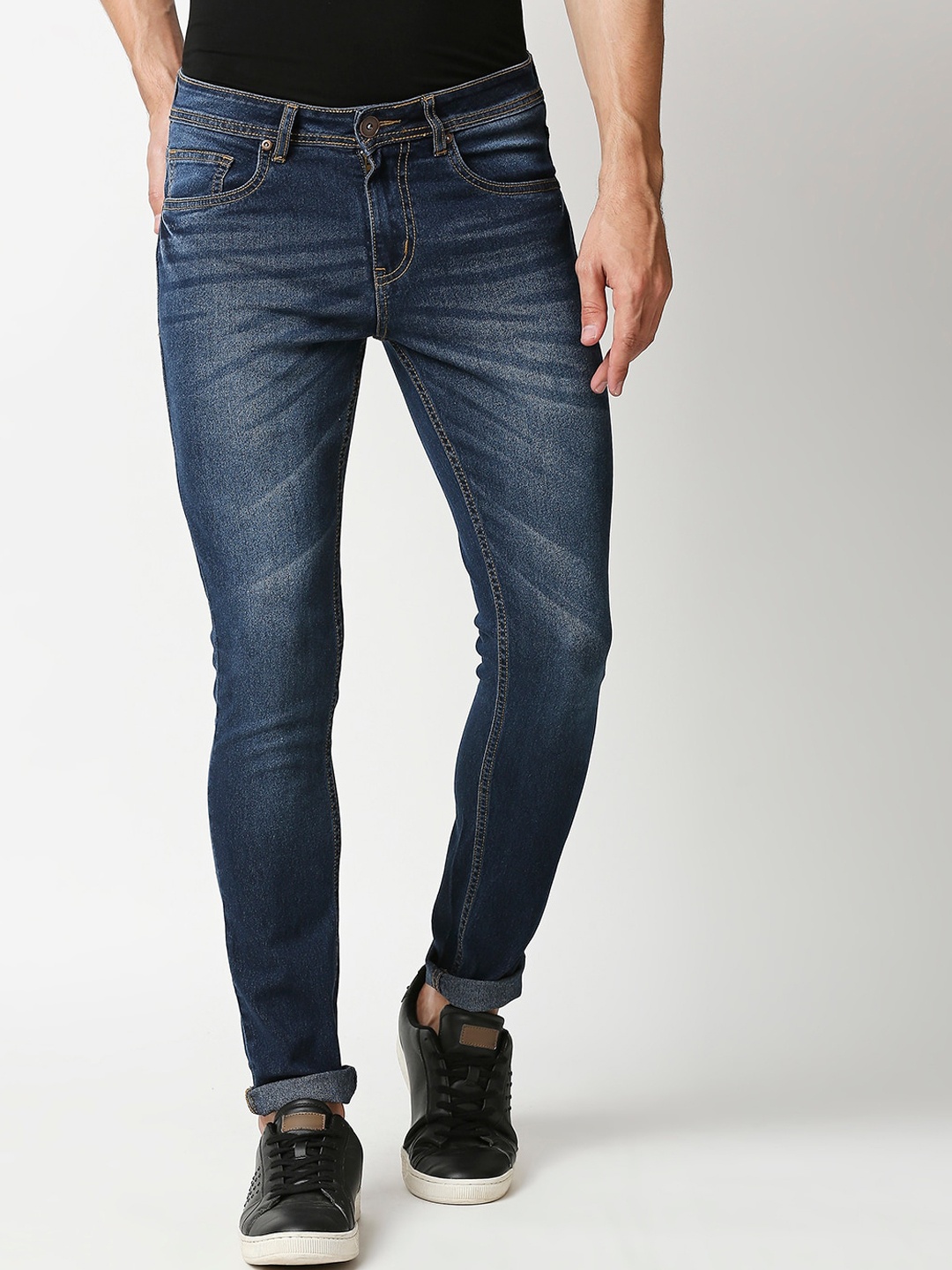 

High Star Men Blue Slim Fit Heavy Fade Jeans