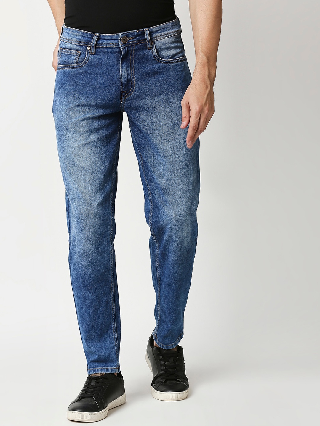 

High Star Men Blue Relaxed Fit Heavy Fade Jeans