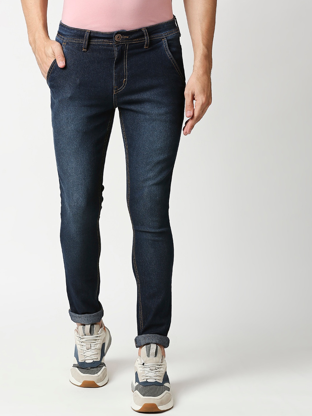 

High Star Men Blue Slim Fit Light Fade Jeans