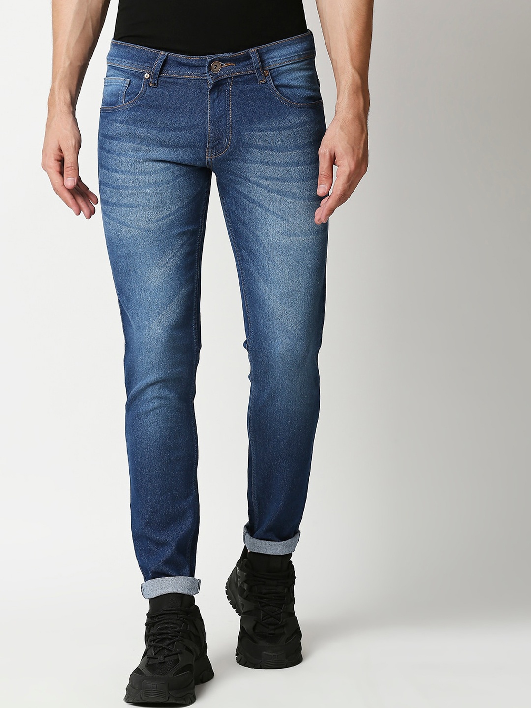 

High Star Men Blue Slim Fit Light Fade Jeans