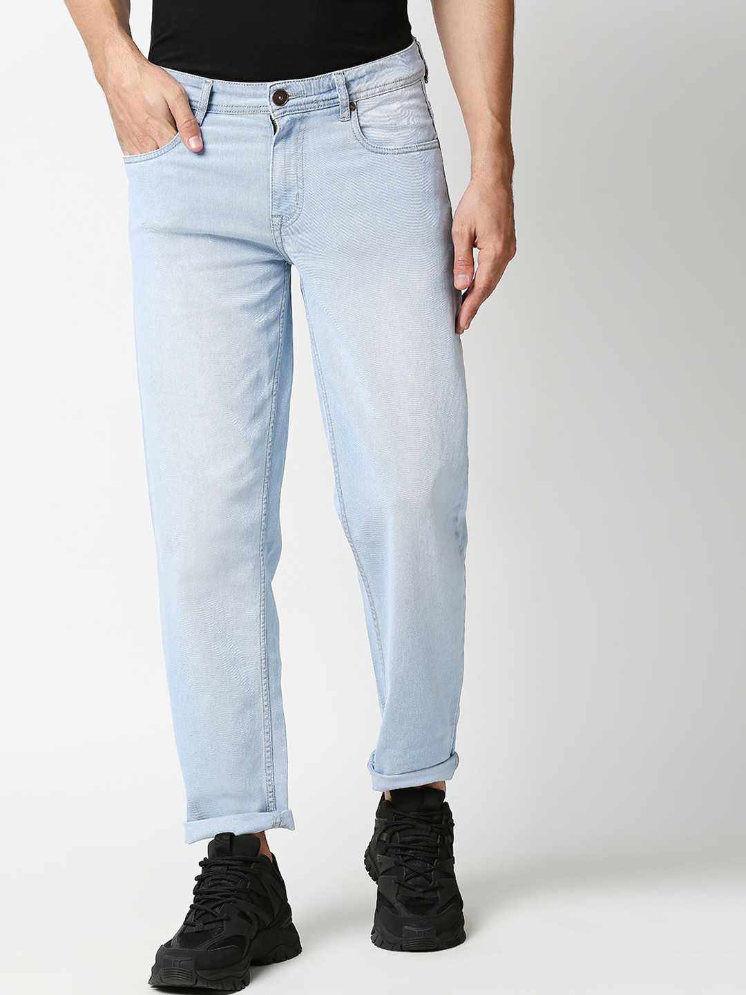 

High Star Men Blue Relaxed Fit Heavy Fade Jeans