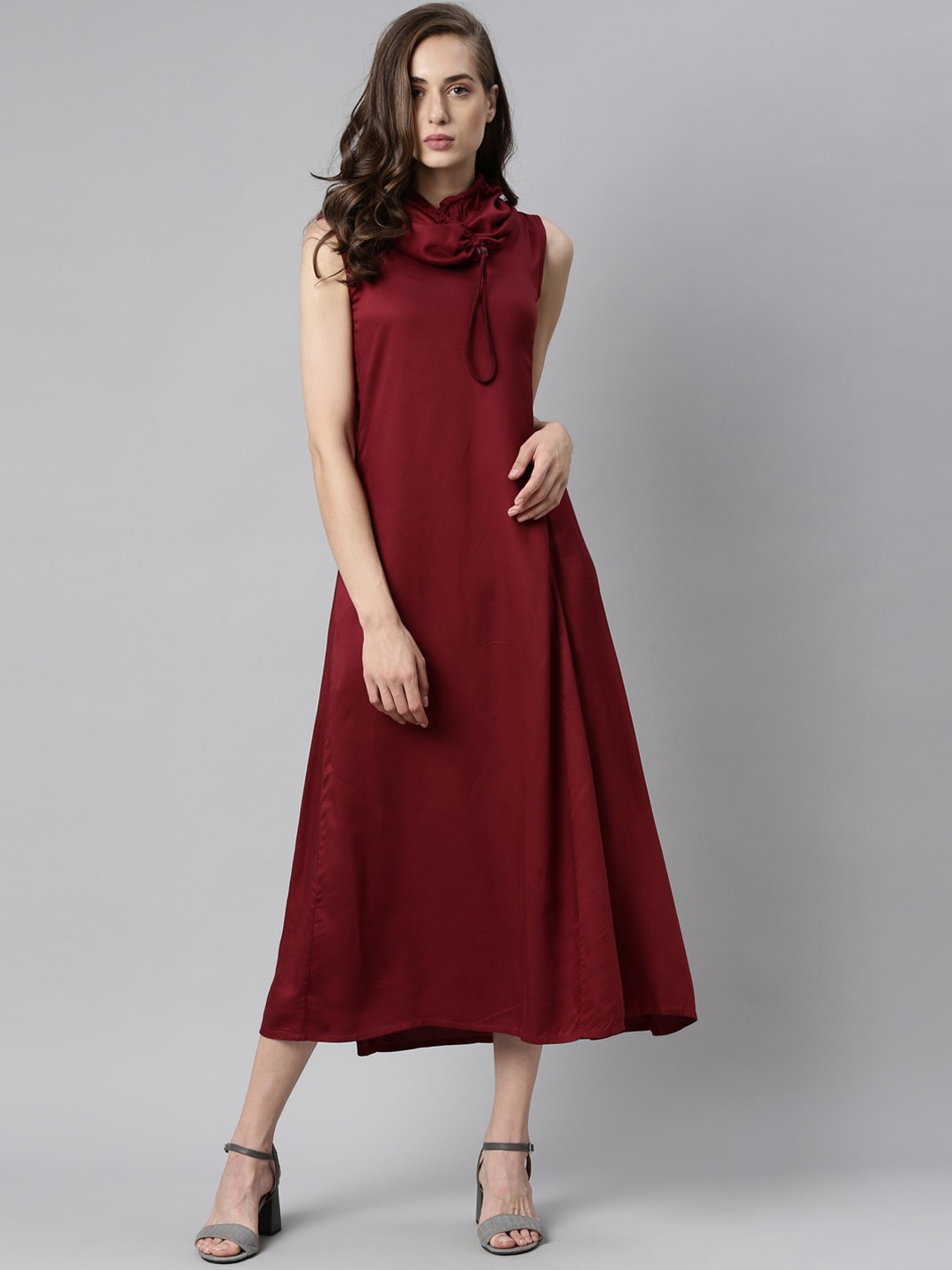 

RAREISM Women Maroon Midi Dress