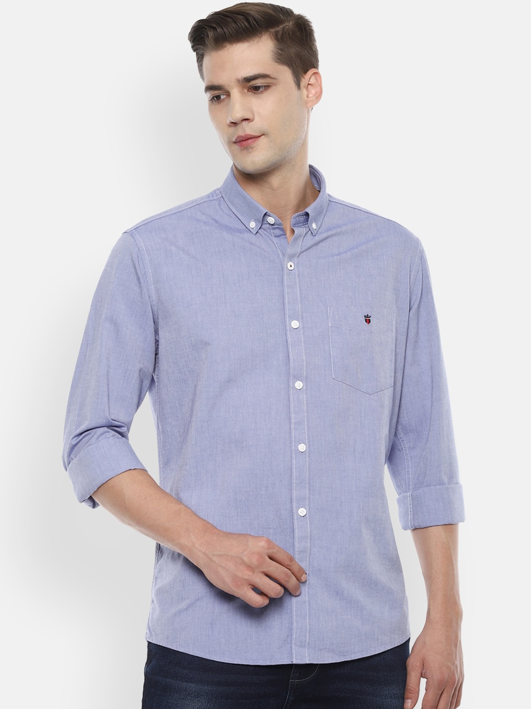 

Louis Philippe Sport Men Blue Slim Fit Pure Cotton Casual Shirt