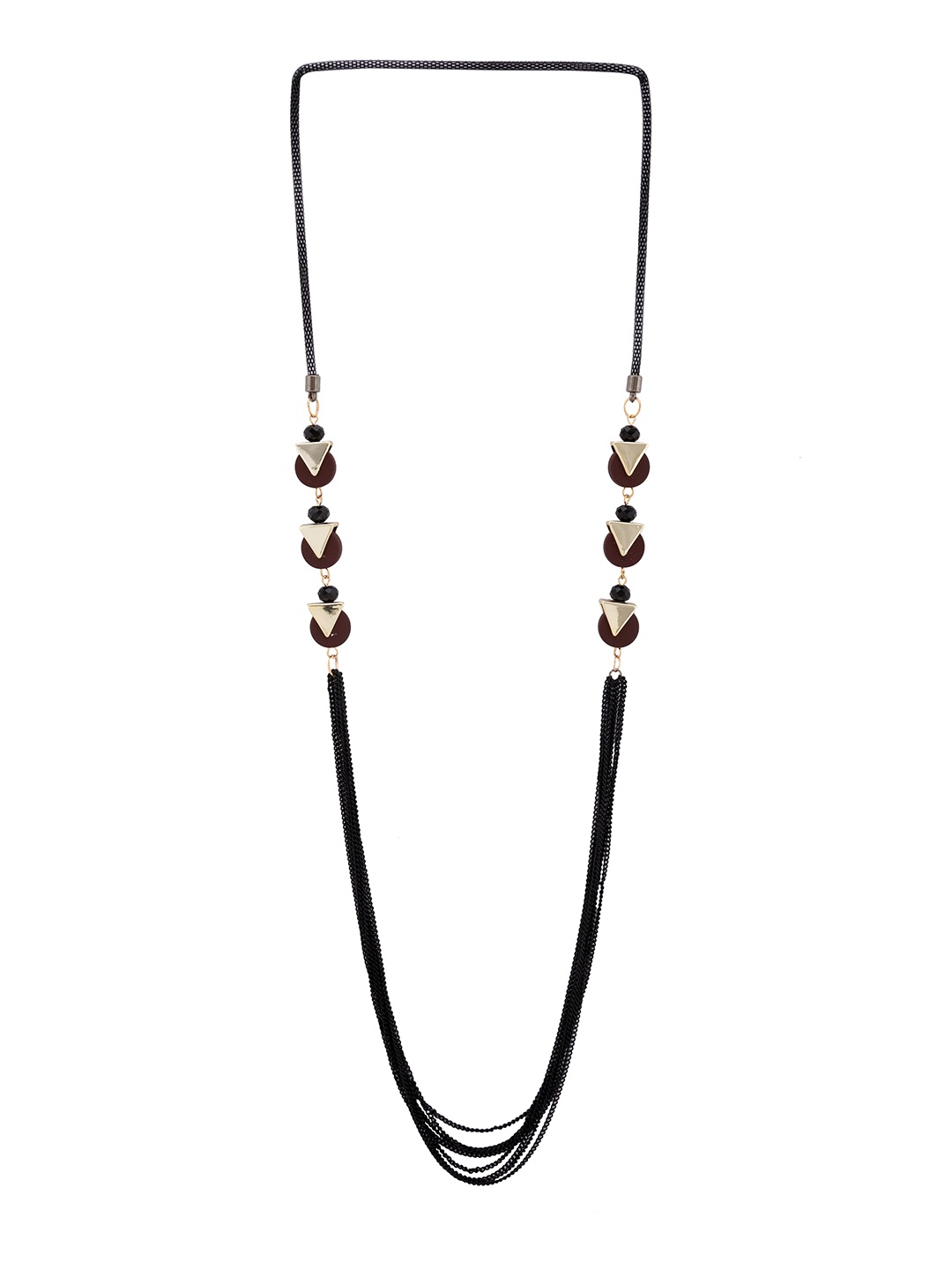 

Globus Black & Black Layered Necklace