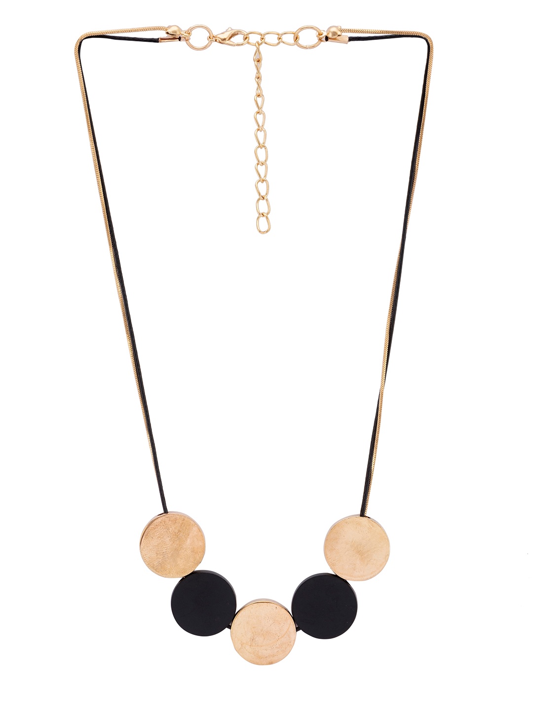 

Globus Gold-Toned & Black Necklace