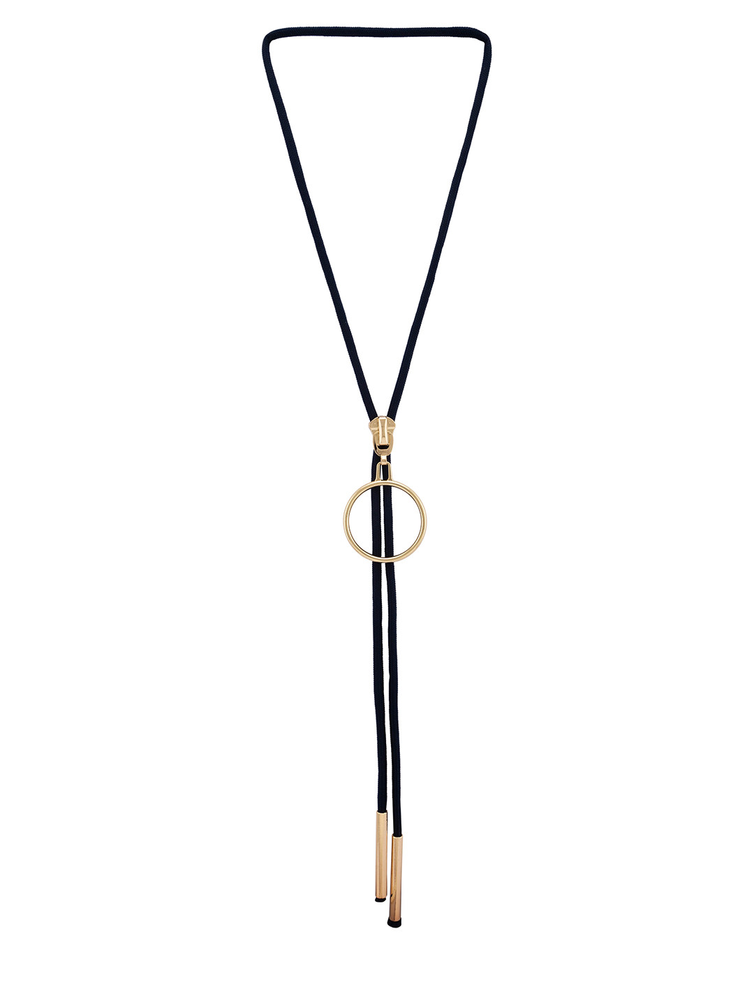 

Globus Navy Blue & Gold-Toned Slider Necklace