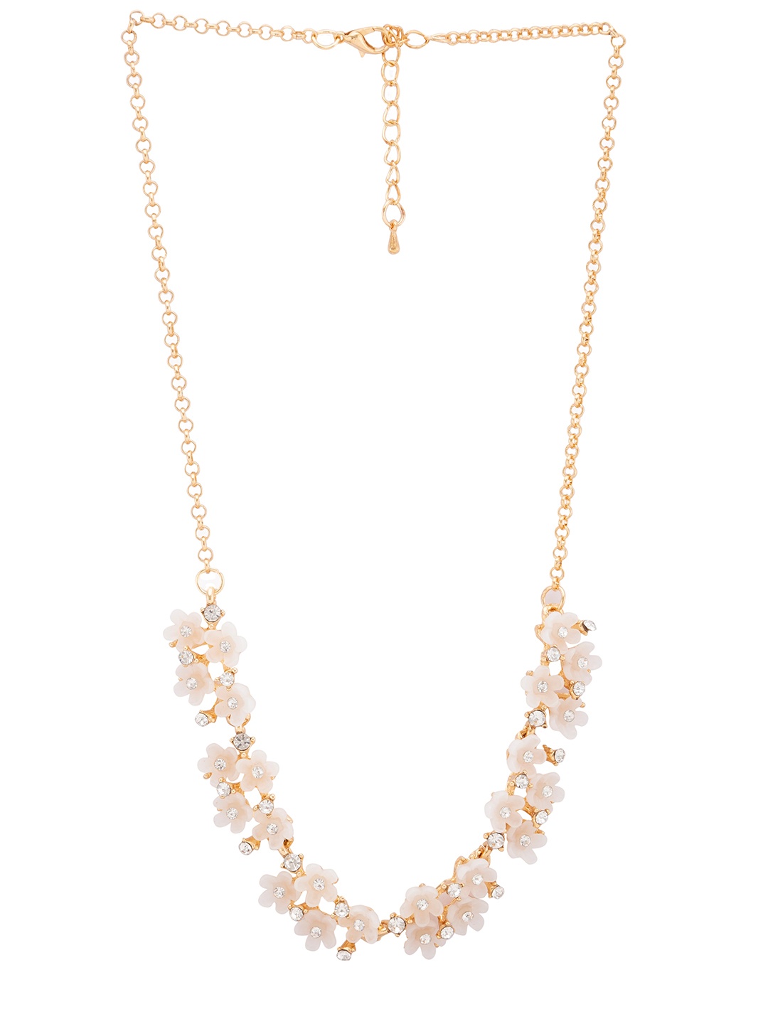 

Globus Gold-Toned & White Necklace