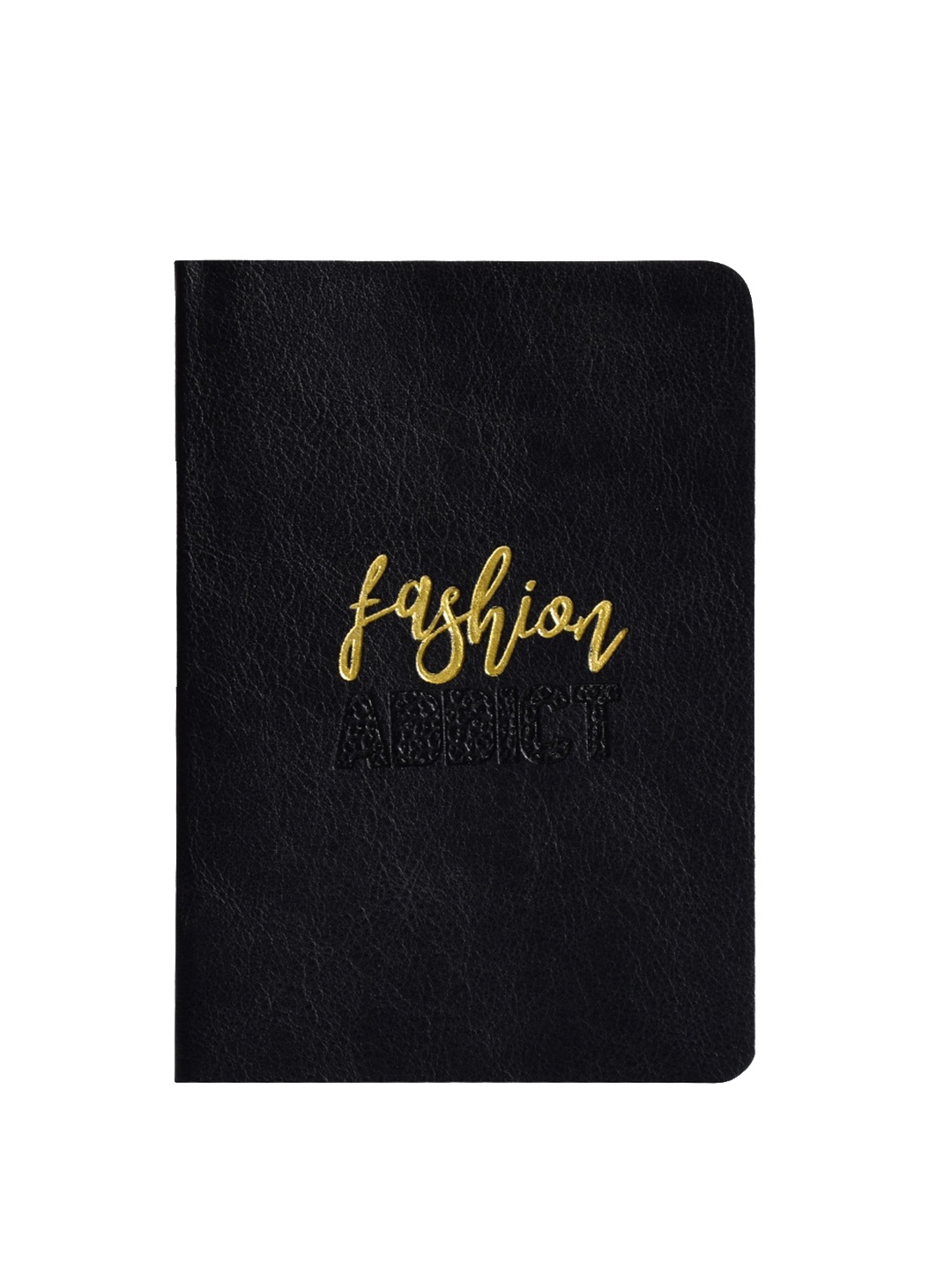 

Doodle Black & Gold-Toned Printed Fashion Addict Notebook