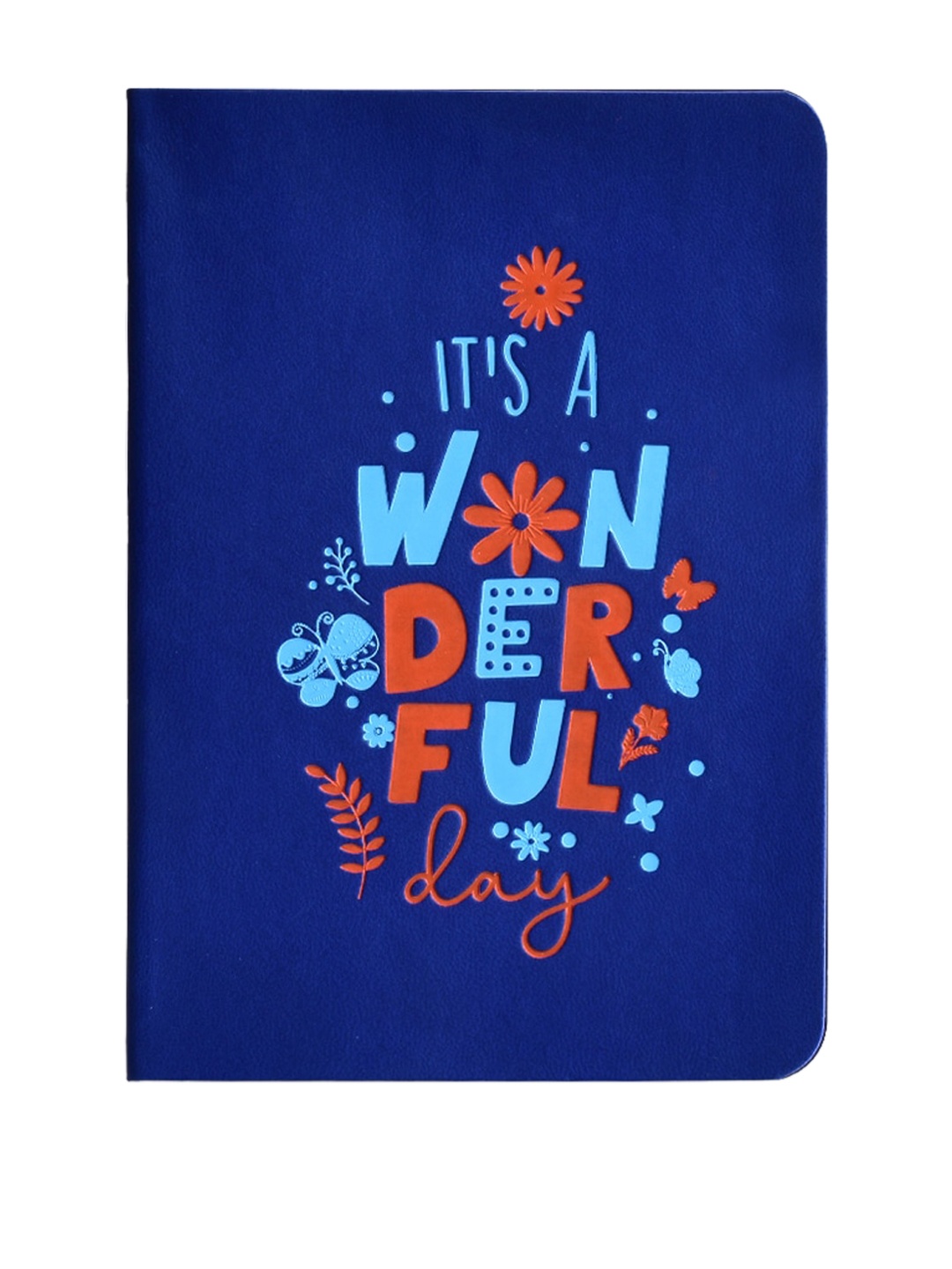 

Doodle Blue & Red Printed Wonderful Day Notebook