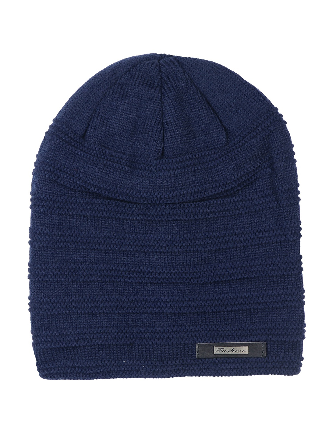 

iSWEVEN Unisex Navy Blue Woolen Beanie Cap