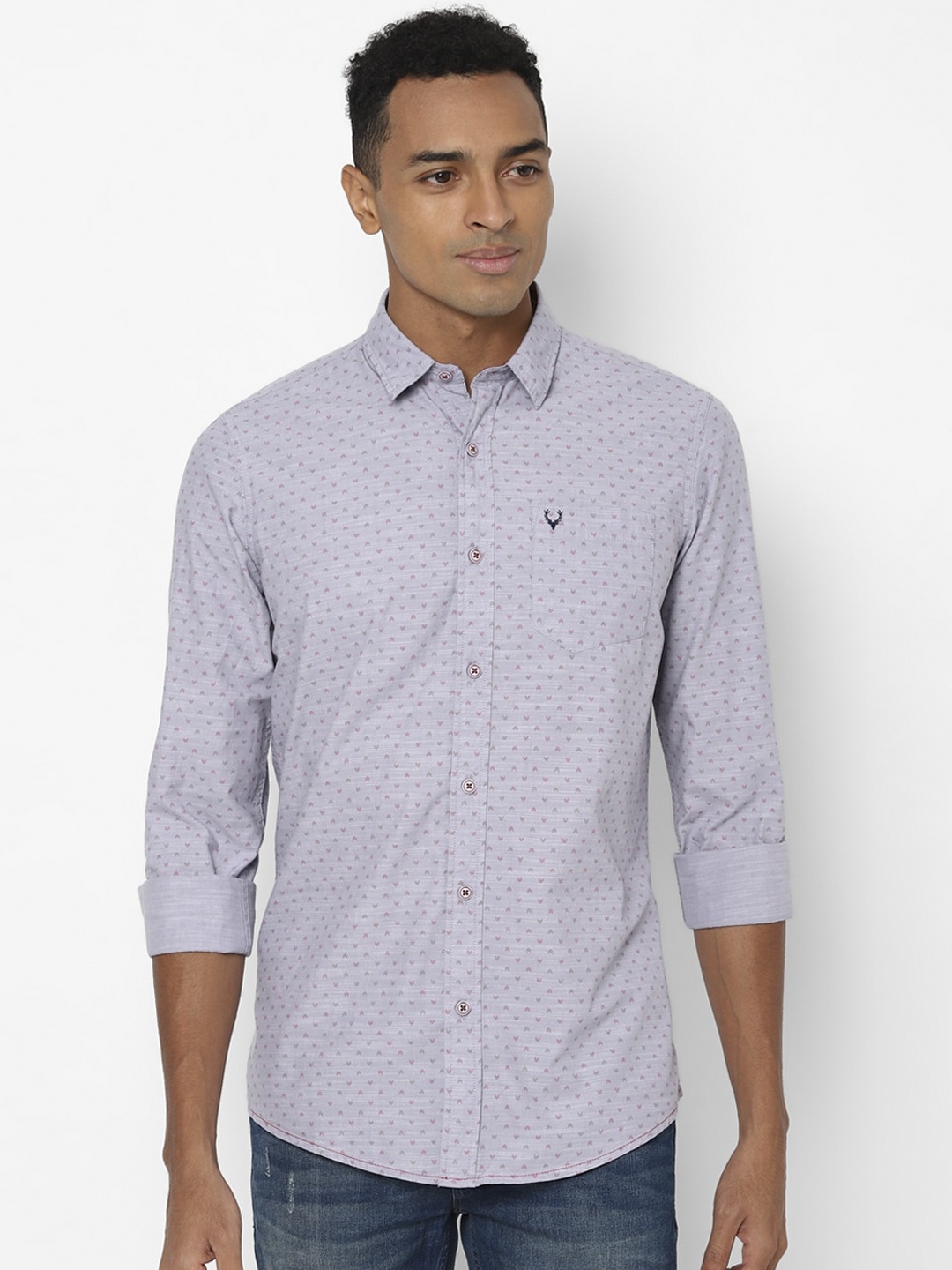 

Allen Solly Sport Men Blue Printed Casual Shirt