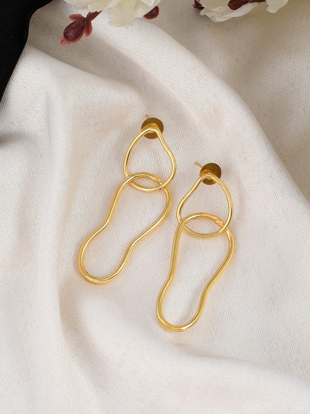 

Silvermerc Designs Gold Plated Quirky Drop Earrings